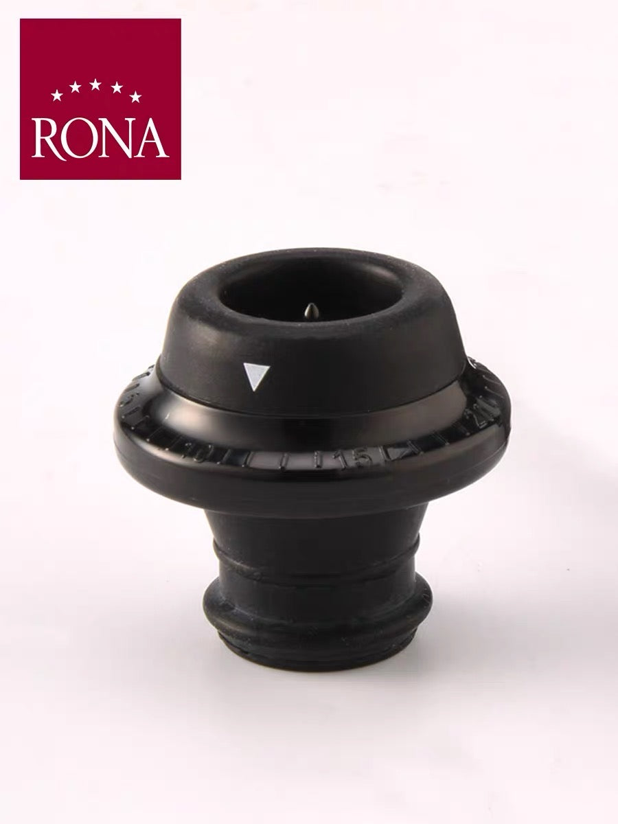 RONA Wine Saver Pump with 4 Vacuum Stoppers, Wine Stopper, Wine Preserver, Reusable Bottle Sealer Keeps Wine Fresh, Ideal Wine Accessories Gift (Wine Pump + 4 stoppers)