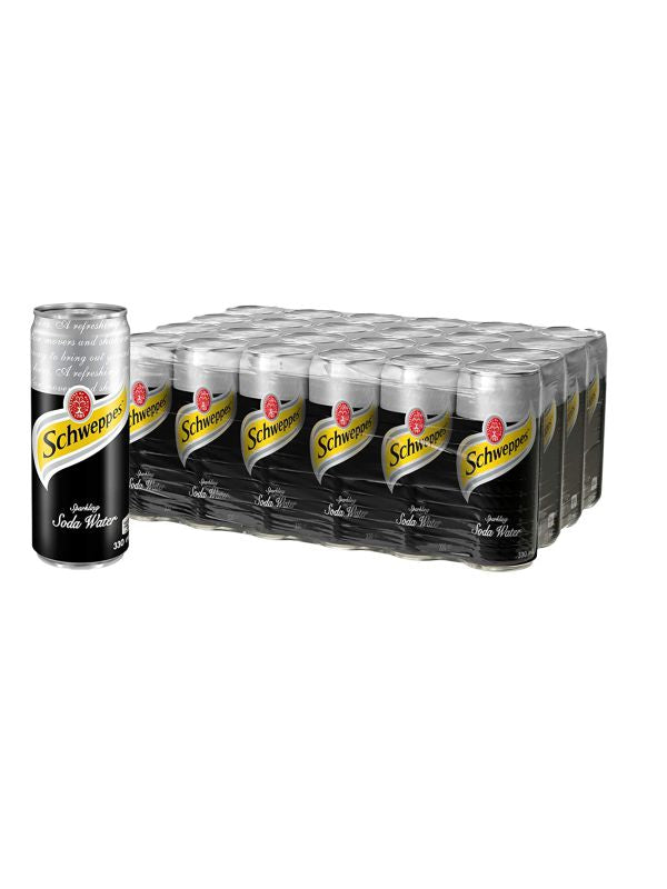 Schweppes Soda Water 320ml x 24 can